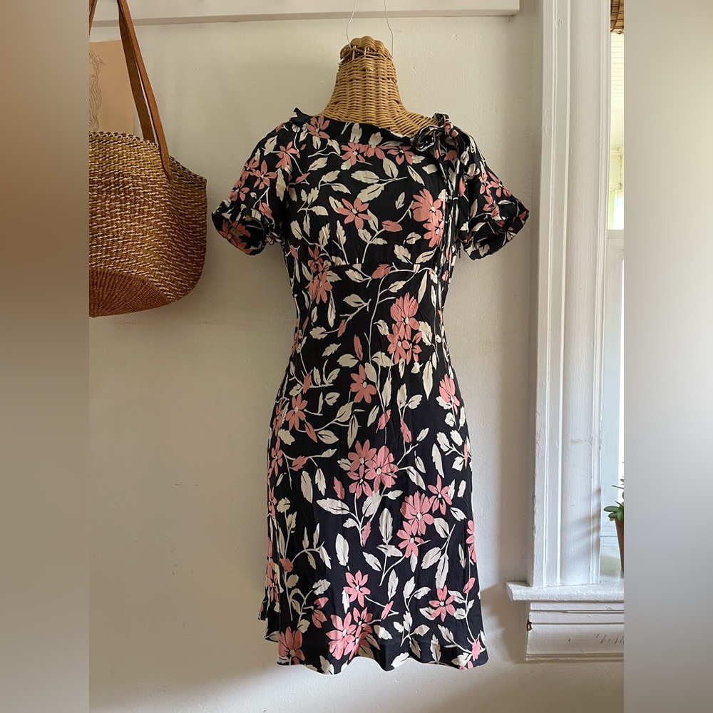 Moschino Black Silk Dress Small